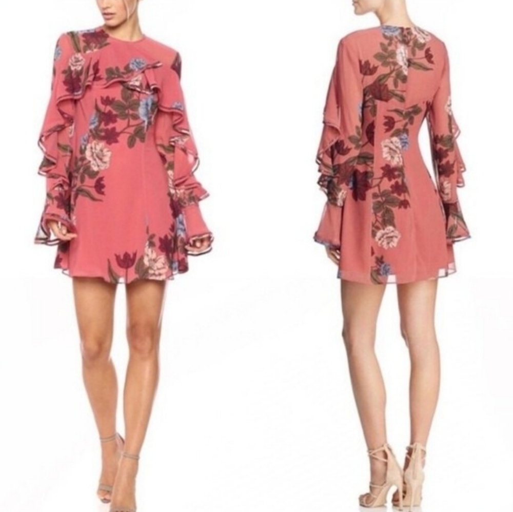 KEEPSAKE the Label Rose Floral Ruffle Mini Dress NWT Size M